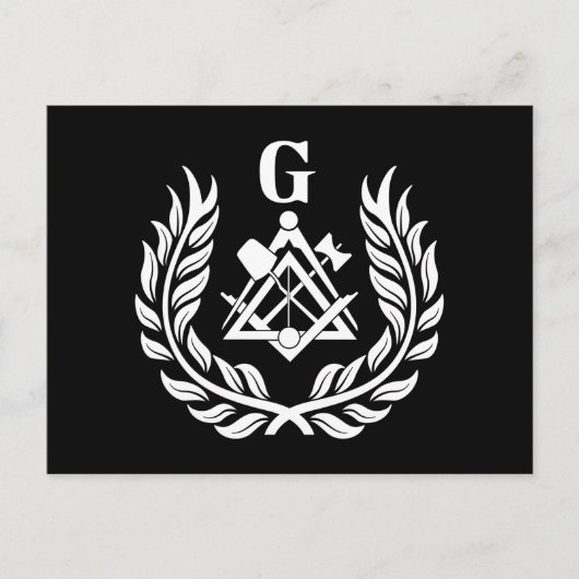 Freemasonsymbool Briefkaart (Voorkant)