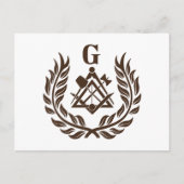 Freemasonsymbool Briefkaart (Voorkant)