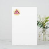 Freemasonsymbool Briefpapier (Staand voorkant)