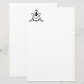Freemasonsymbool Briefpapier (Voorkant / Achterkant)