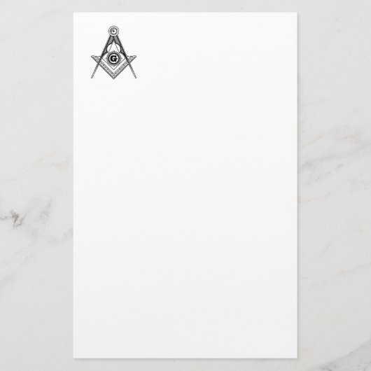 Freemasonsymbool Briefpapier (Voorkant)