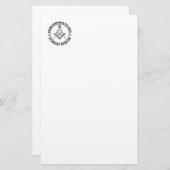 Freemasonsymbool Briefpapier (Voorkant / Achterkant)