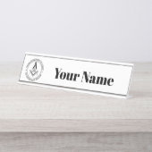 Freemasonsymbool Bureau Naambordje (Voorkant)