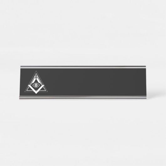 Freemasonsymbool Bureau Naambordje (Voorkant)