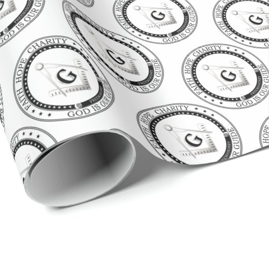 Freemasonsymbool Cadeaupapier (Rol Hoek)