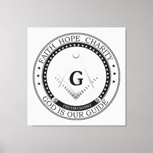 Freemasonsymbool Canvas Afdruk