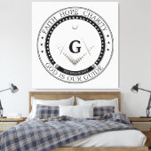 Freemasonsymbool Canvas Afdruk (Insitu (Slaapkamer))