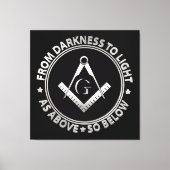 Freemasonsymbool Canvas Afdruk (Voorkant)