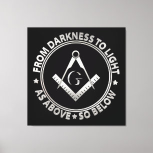 Freemasonsymbool Canvas Afdruk
