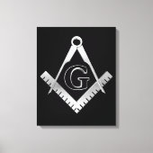 Freemasonsymbool Canvas Afdruk (Voorkant)