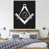 Freemasonsymbool Canvas Afdruk (Insitu (Slaapkamer))