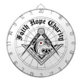 Freemasonsymbool Dartbord (Voorkant)