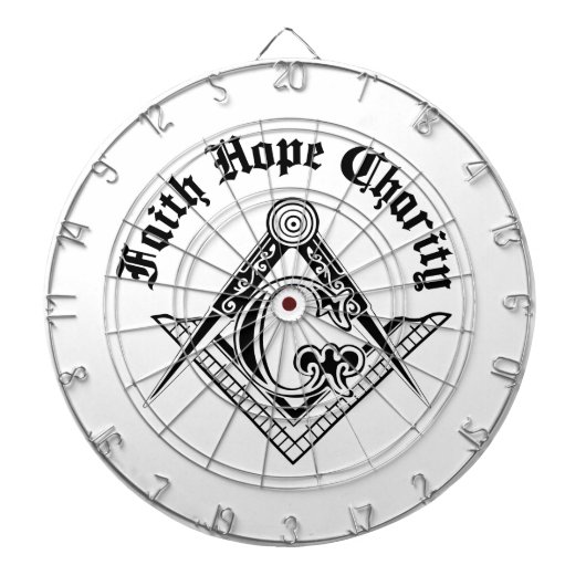 Freemasonsymbool Dartbord (Voorkant)