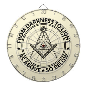 Freemasonsymbool Dartbord