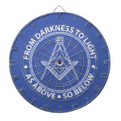 Freemasonsymbool Dartbord (Voorkant)