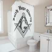 Freemasonsymbool Douchegordijn (In situ)