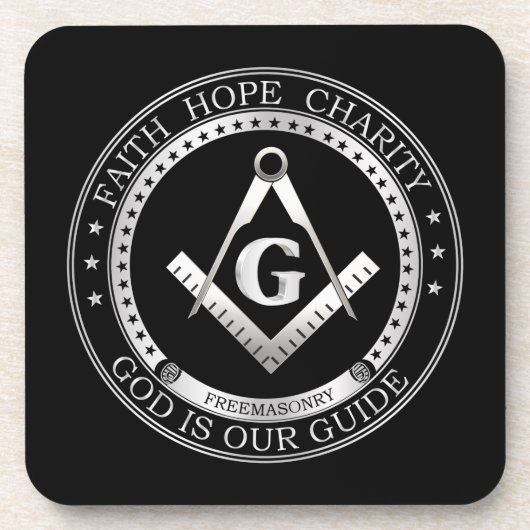 Freemasonsymbool Drankjes Onderzetter (Voorkant)