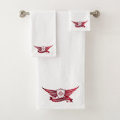 Freemasonsymbool en afscherming bad handdoek (Insitu)