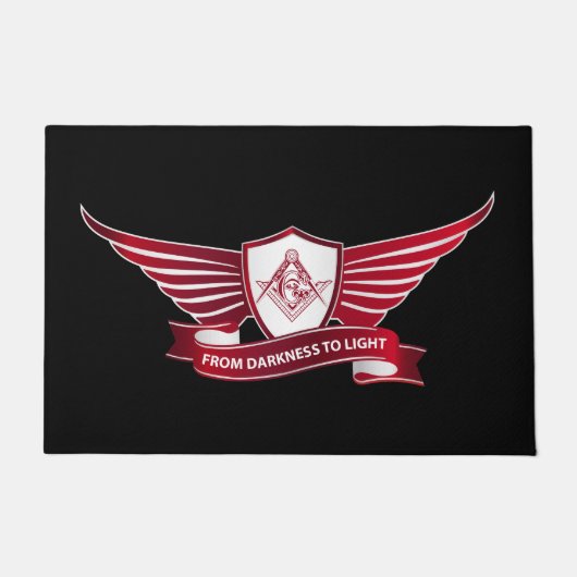 Freemasonsymbool en afscherming deurmat (Voorkant)