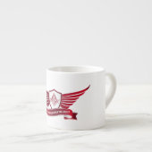 Freemasonsymbool en afscherming espresso kop (Voorkant rechts)