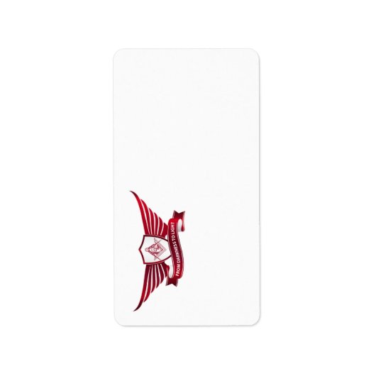 Freemasonsymbool en afscherming etiket (Voorkant)
