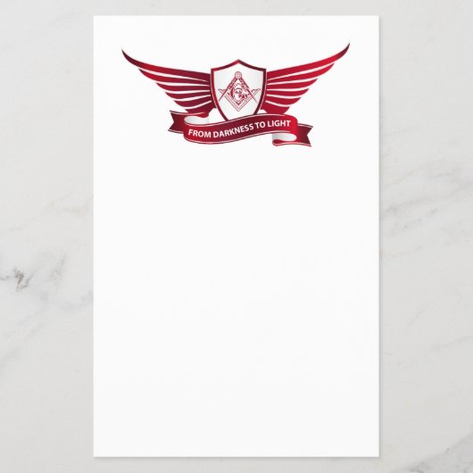 Freemasonsymbool en afscherming flyer (Voorkant)