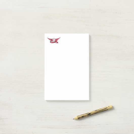 Freemasonsymbool en afscherming post-it® notes (Op bureau)