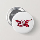 Freemasonsymbool en afscherming ronde button 5,7 cm (Voorkant /achterkant)