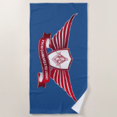 Freemasonsymbool en afscherming strandlaken (Voorkant)