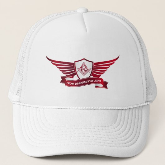 Freemasonsymbool en afscherming trucker pet (Voorkant)