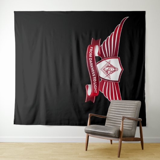 Freemasonsymbool en afscherming wandkleed (In Situ (horizontaal))