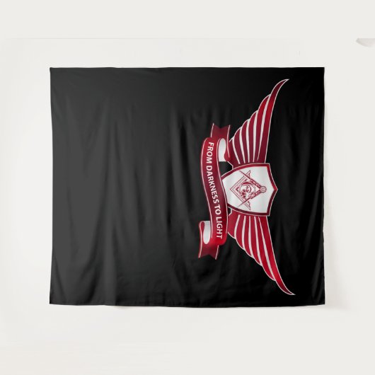 Freemasonsymbool en afscherming wandkleed (Voorkant (horizontaal))