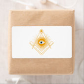 Freemasonsymbool Etiket (Insitu)
