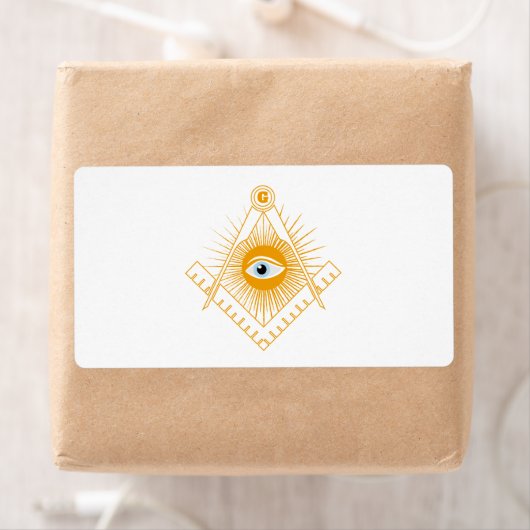 Freemasonsymbool Etiket (Insitu)
