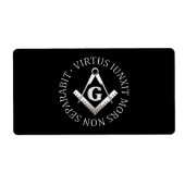 Freemasonsymbool Etiket (Voorkant)
