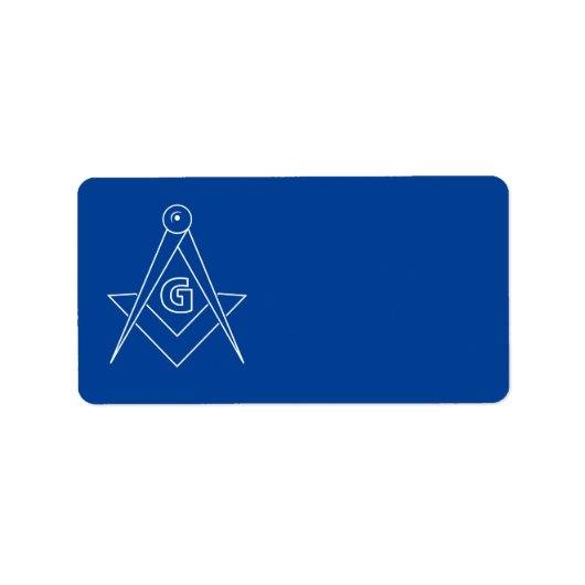 Freemasonsymbool Etiket (Voorkant)