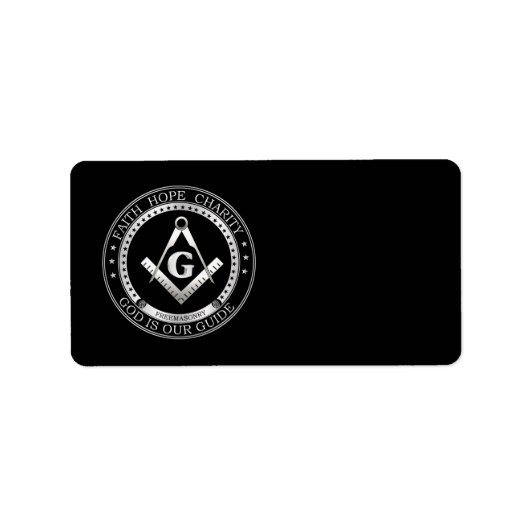 Freemasonsymbool Etiket (Voorkant)