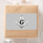 Freemasonsymbool Etiket (Insitu)