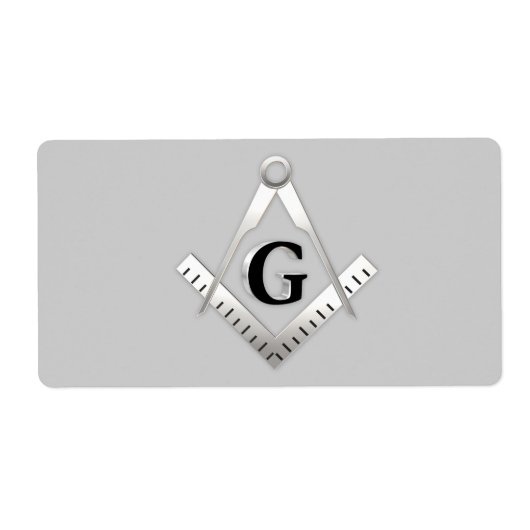 Freemasonsymbool Etiket (Voorkant)