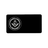 Freemasonsymbool Etiket (Voorkant)