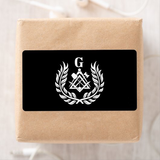 Freemasonsymbool Etiket (Insitu)