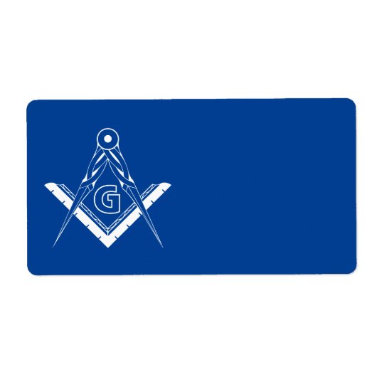 Freemasonsymbool Etiket (Voorkant)