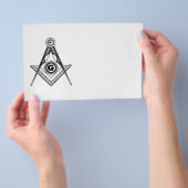 Freemasonsymbool Flyer (Hand)