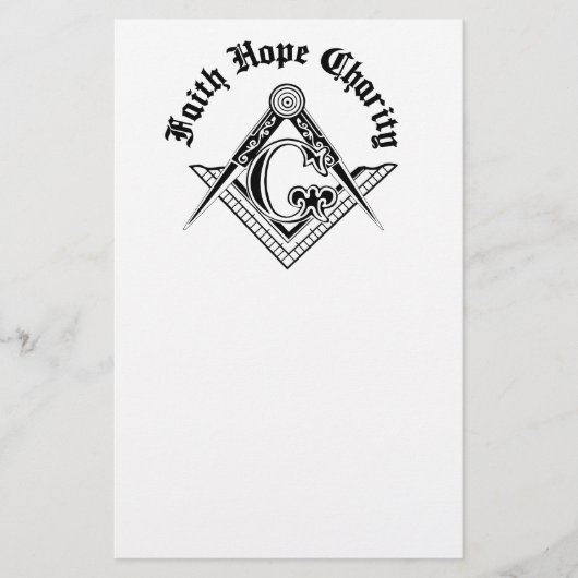 Freemasonsymbool Flyer (Voorkant)