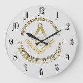 Freemasonsymbool Grote Klok (Voorkant)