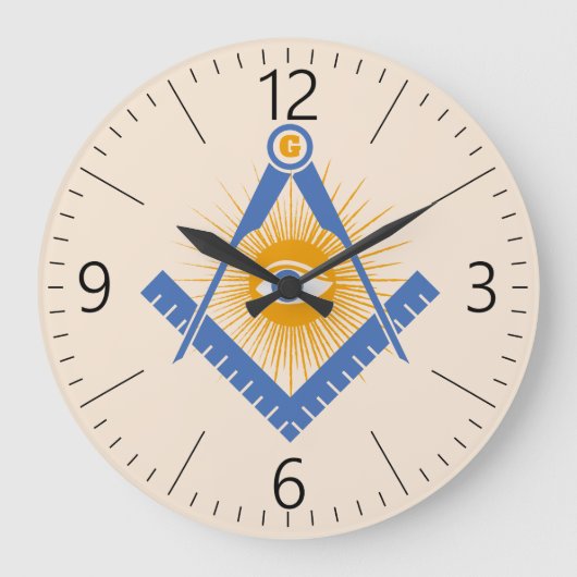 Freemasonsymbool Grote Klok (Voorkant)