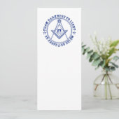 Freemasonsymbool Kaart (Staand voorkant)