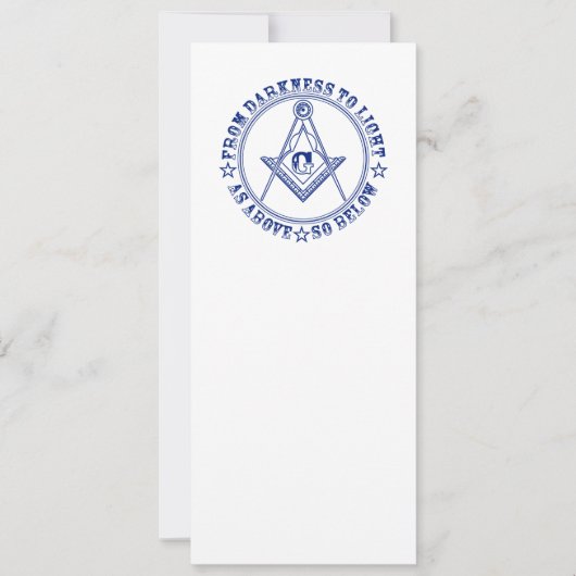 Freemasonsymbool Kaart (Voorkant)