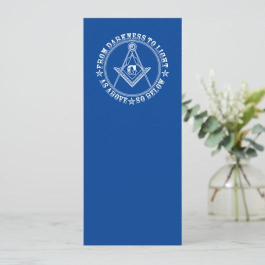 Freemasonsymbool Kaart (Staand voorkant)