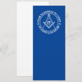 Freemasonsymbool Kaart (Voorkant / Achterkant)
